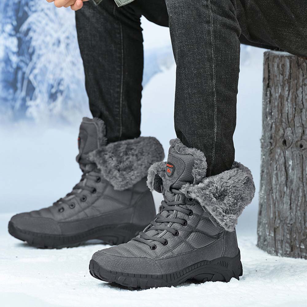 Saphirvogel™ Herren Winter Mid-Calf Pelz Stiefel