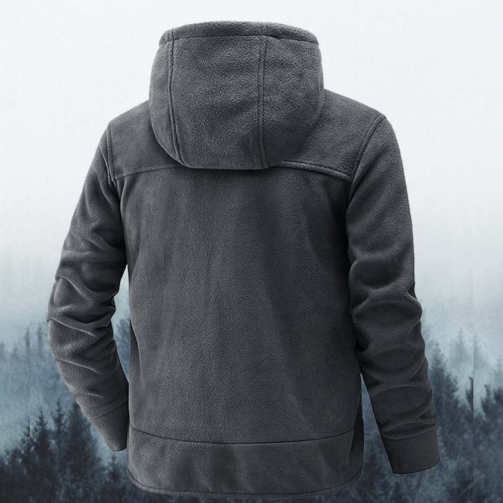 Saphirvogel™ Fleece Einfarbige Herren Outdoor Jacke
