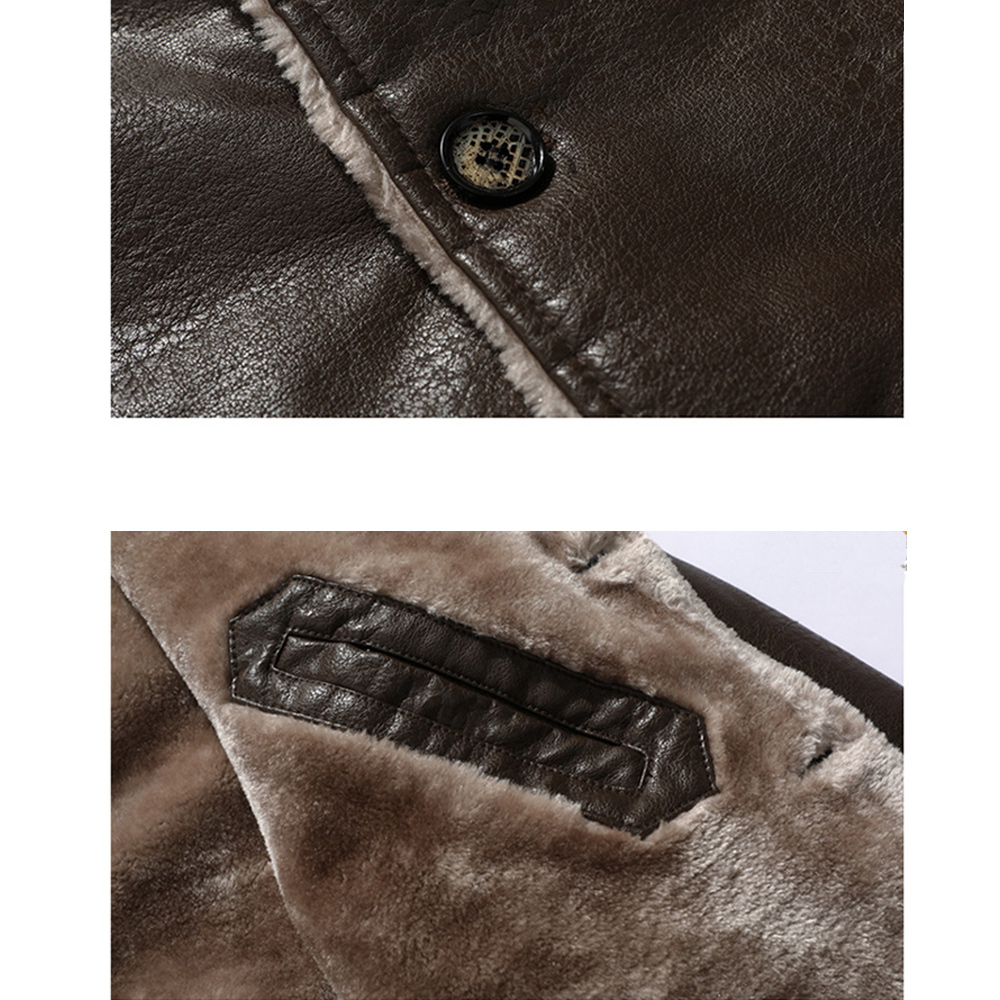 Saphirvogel™ Herren Business Revers gepolstert verdickten Jacke Mantel