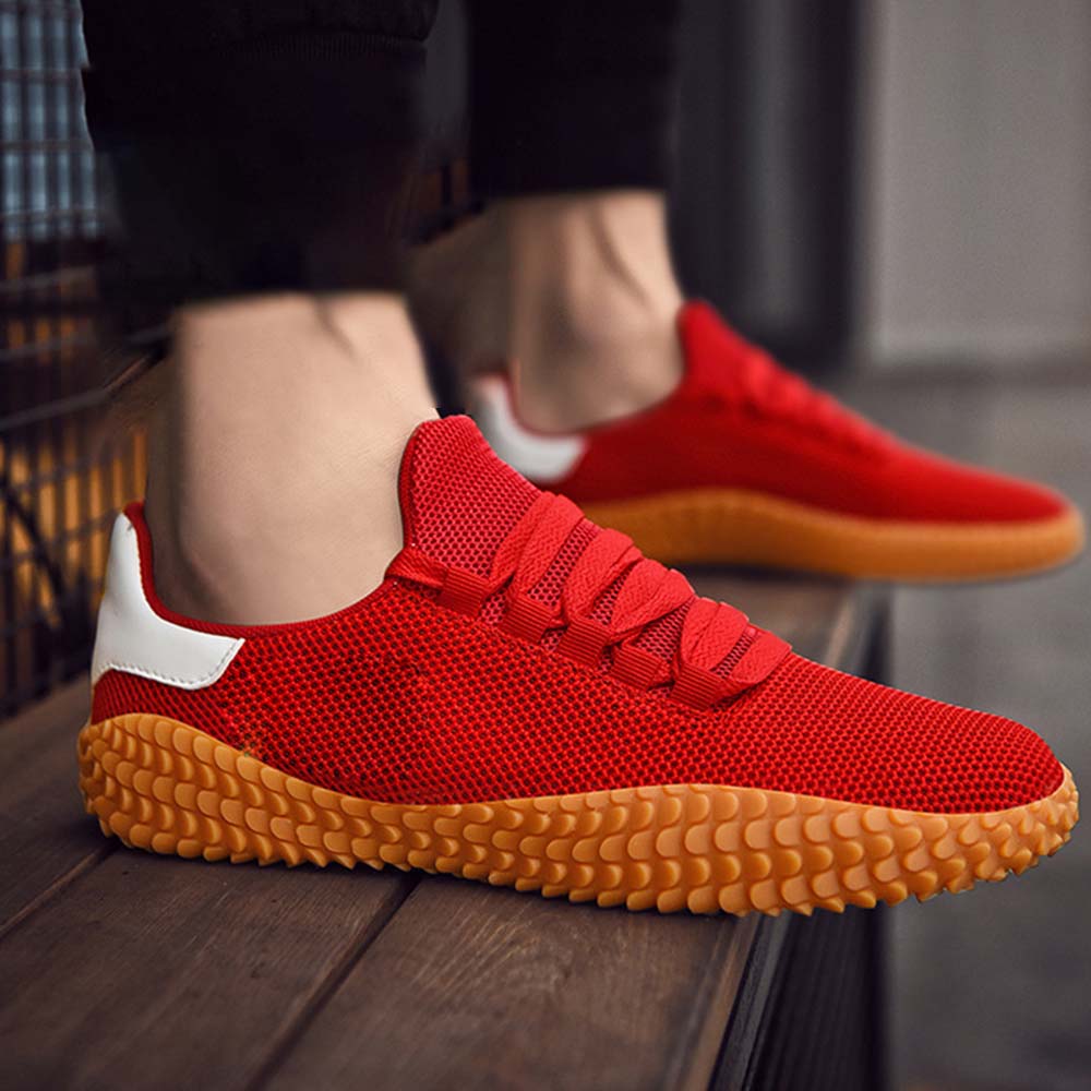 Shobous Men's Flyweave Mesh Casual Shoes