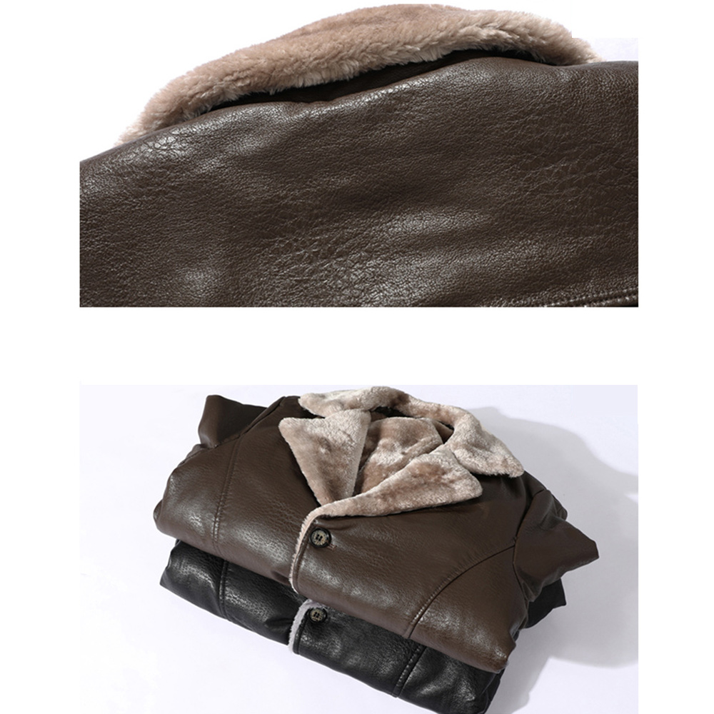 Saphirvogel™ Herren Business Revers gepolstert verdickten Jacke Mantel