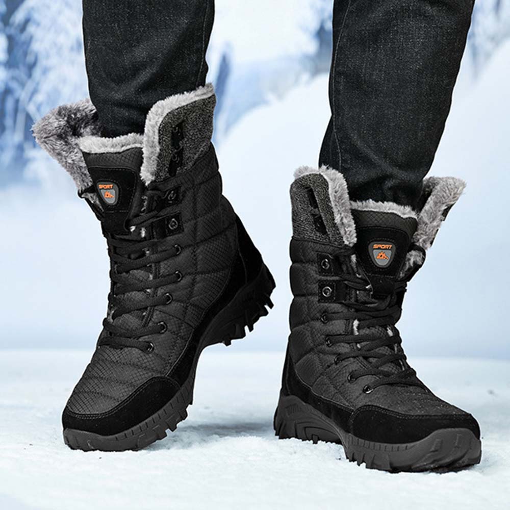 Saphirvogel™ Herren Winter Mid-Calf Pelz Stiefel