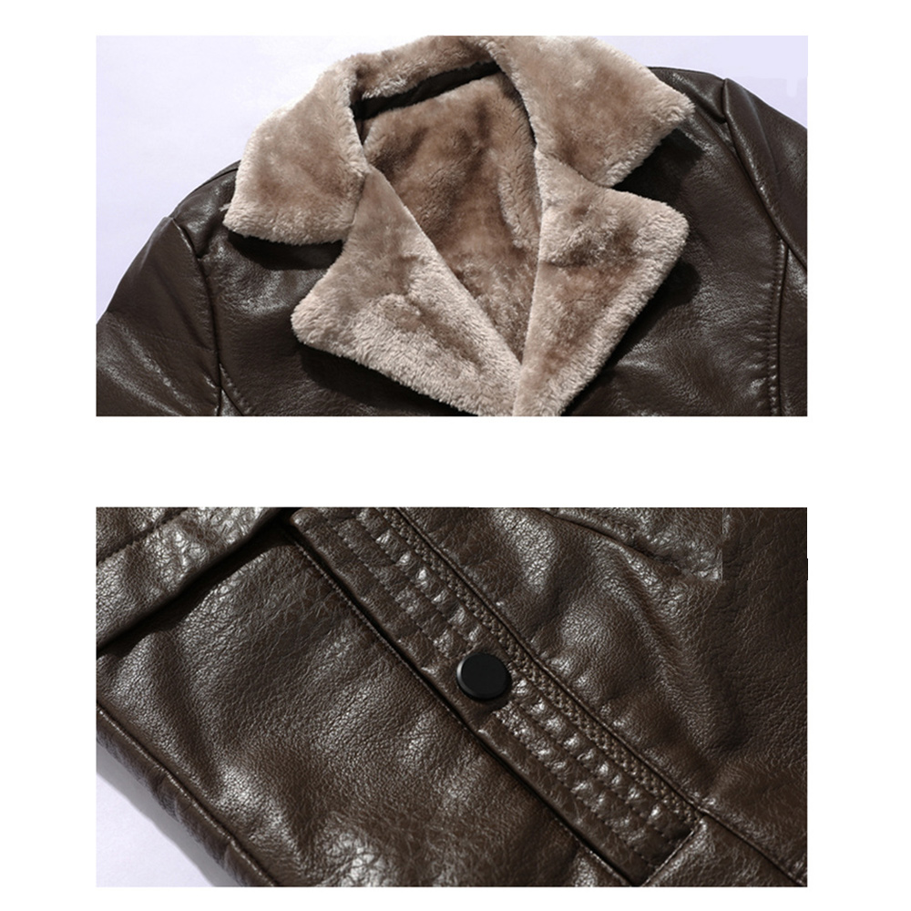 Saphirvogel™ Herren Business Revers gepolstert verdickten Jacke Mantel