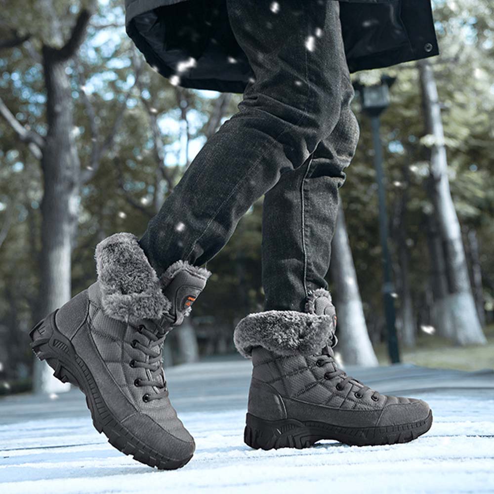 Saphirvogel™ Herren Winter Mid-Calf Pelz Stiefel