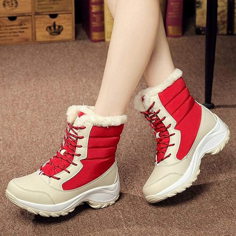 Saphirvogel™ Damen Winter Plüsch High Top Schneestiefel