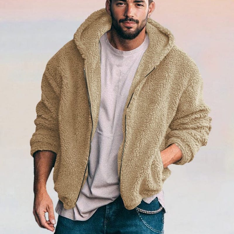 Saphirvogel™ Stylische dicke Fleece-Kapuzenjacke