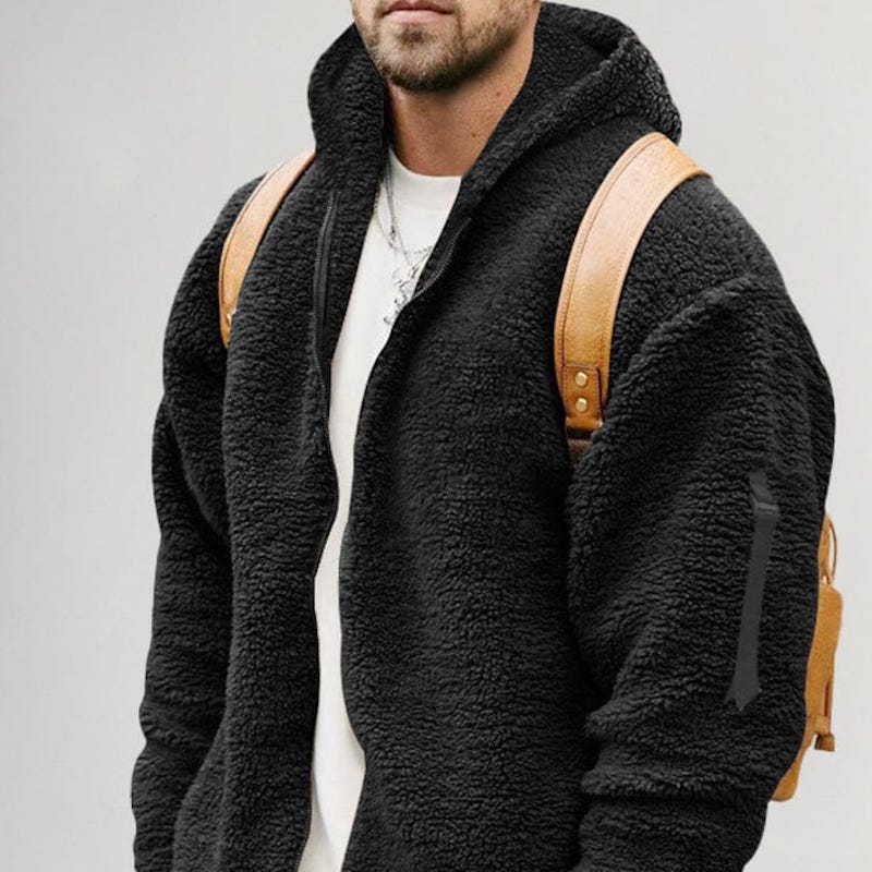 Saphirvogel™ Stylische dicke Fleece-Kapuzenjacke