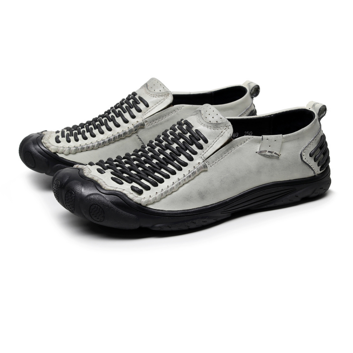 Men’s Premium Handwoven Leather Slip-On Loafers