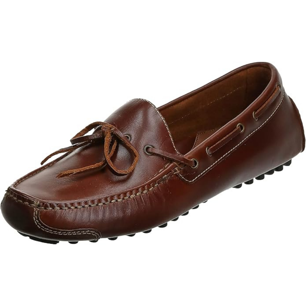 Premium Leather Slip-On Driving Loafers