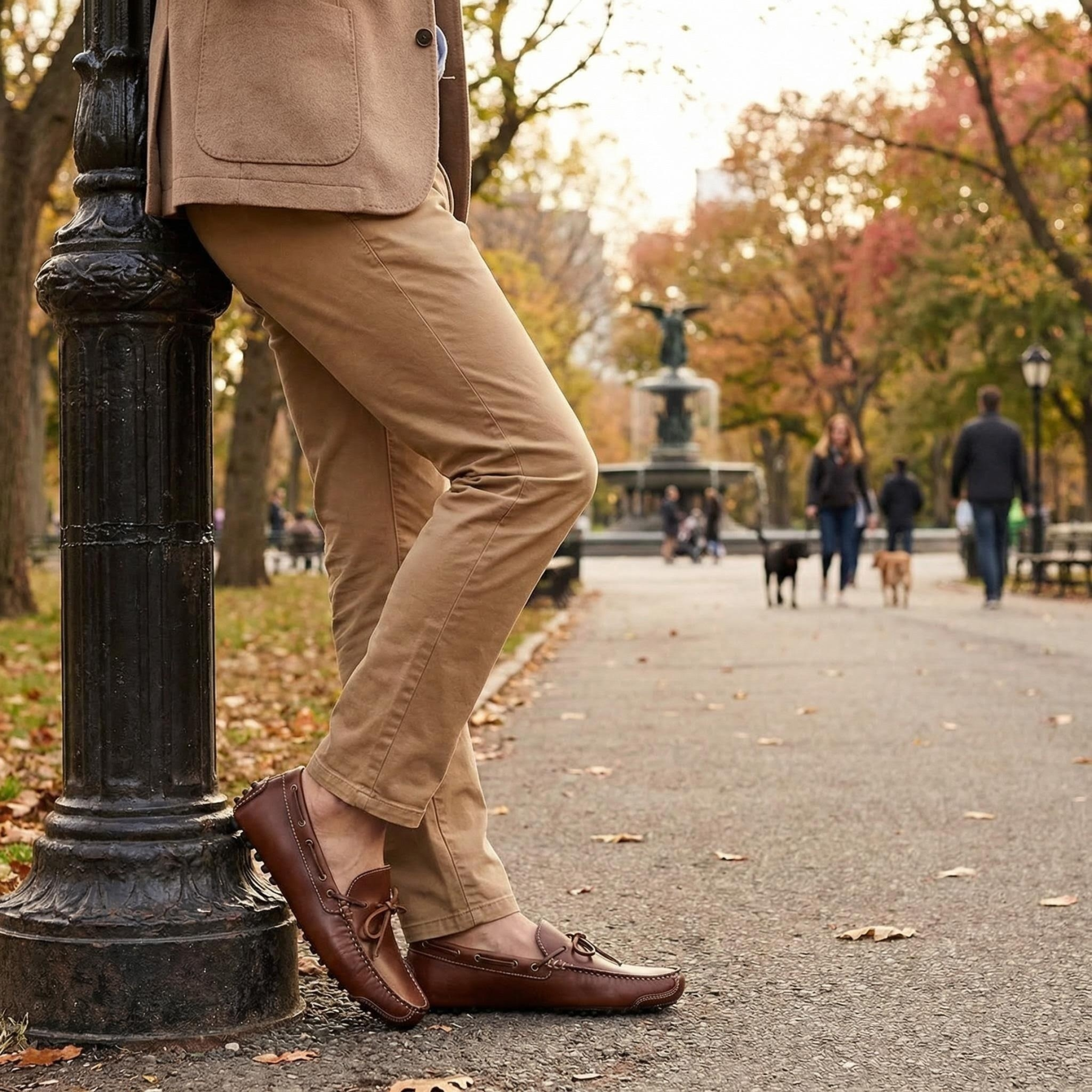 Premium Leather Slip-On Driving Loafers