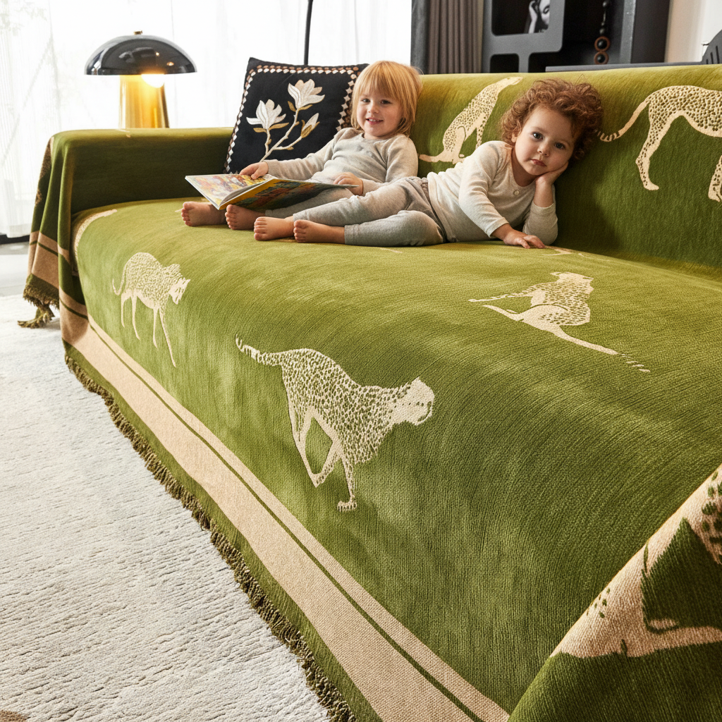 Safari Elegance Anti-Pilling Sofa / Couch Cover - Limited Time Offer