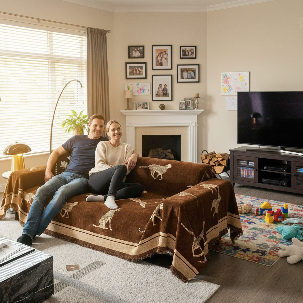 Safari Elegance Anti-Pilling Sofa / Couch Cover - Limited Time Offer