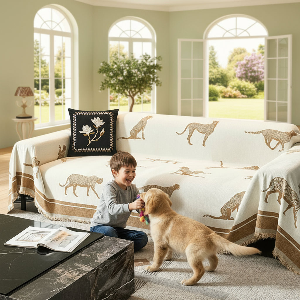 Safari Elegance Anti-Pilling Sofa / Couch Cover - Limited Time Offer