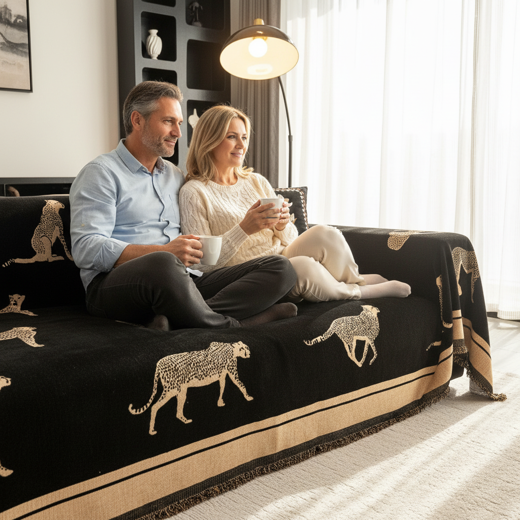 Safari Elegance Anti-Pilling Sofa / Couch Cover - Limited Time Offer