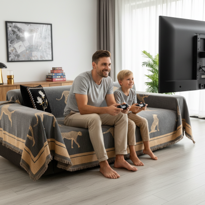 Safari Elegance Anti-Pilling Sofa / Couch Cover - Limited Time Offer