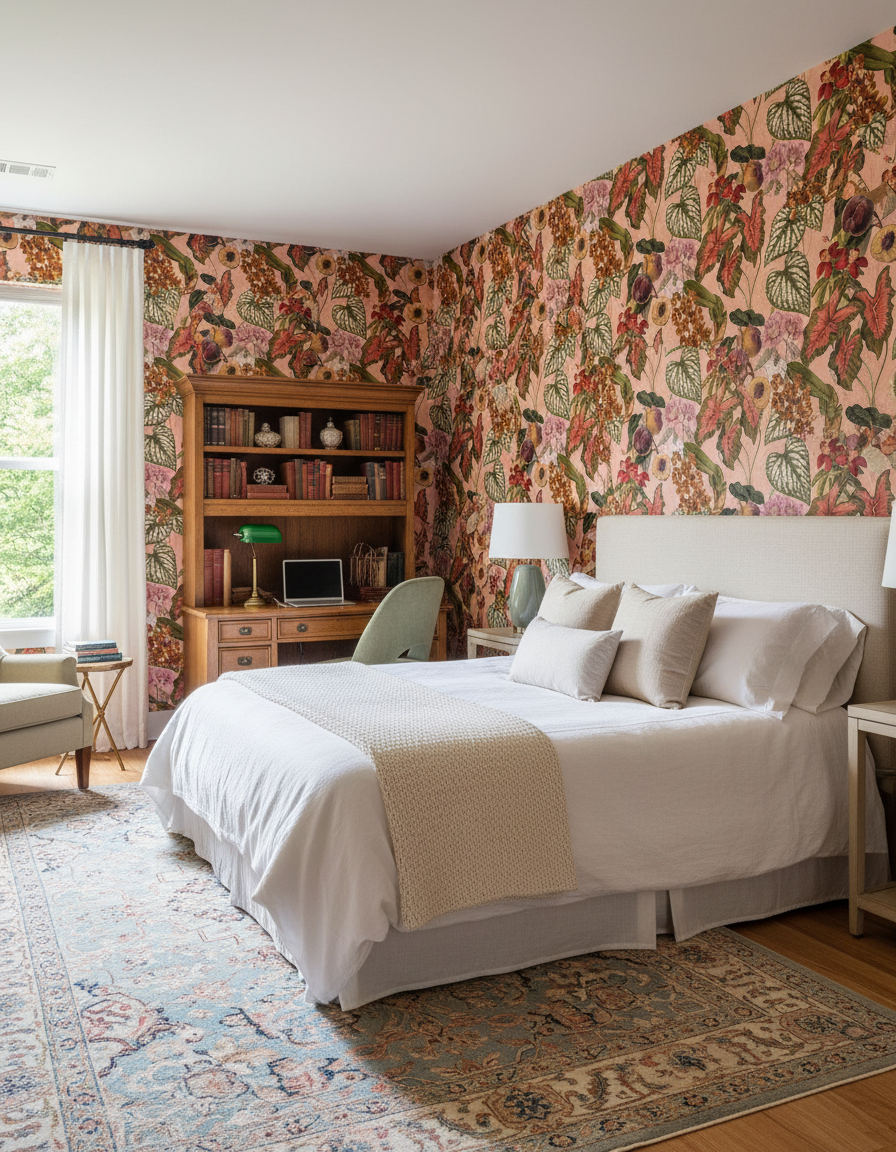 Cali Tropicale Wallpaper, peach