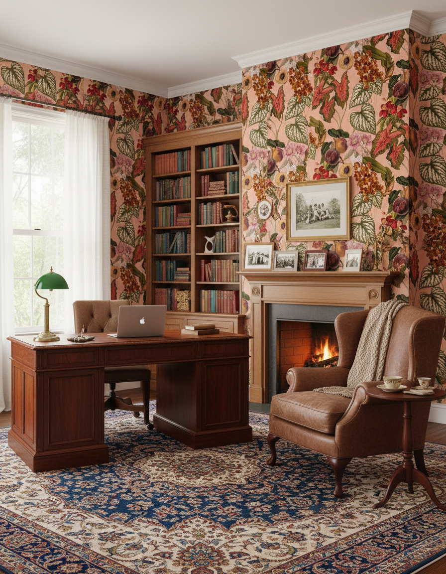 Cali Tropicale Wallpaper, peach