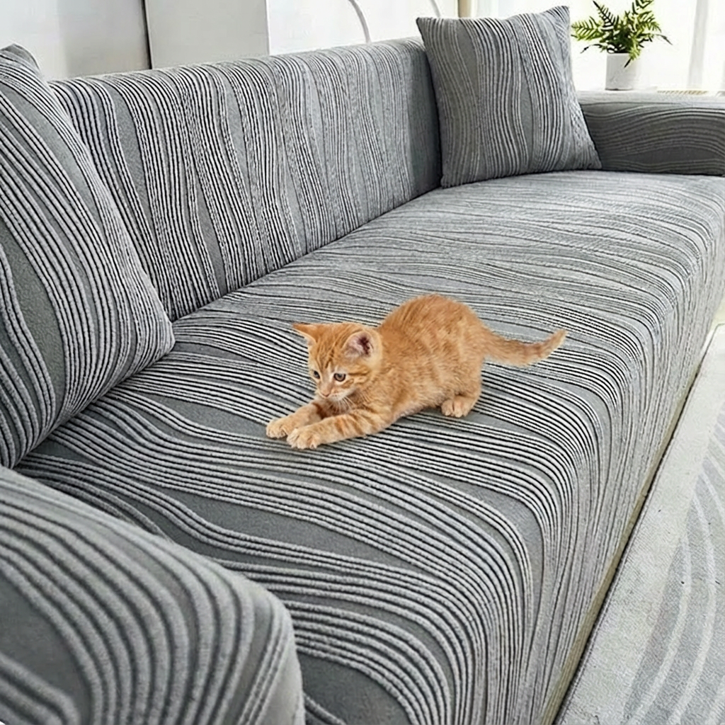 Jacquard Stretch Sofa Cover Slipcover For Dogs, Anti-Scratch