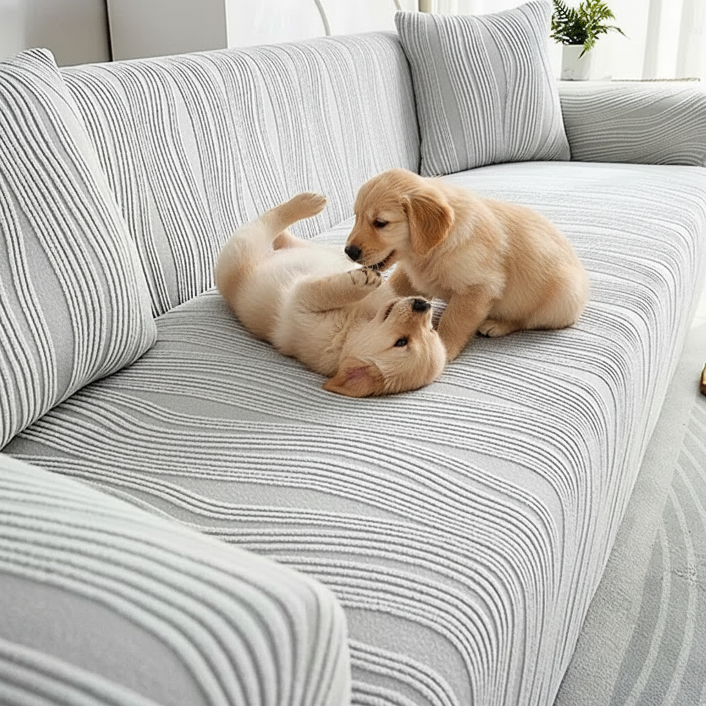 Jacquard Stretch Sofa Cover Slipcover For Dogs, Anti-Scratch
