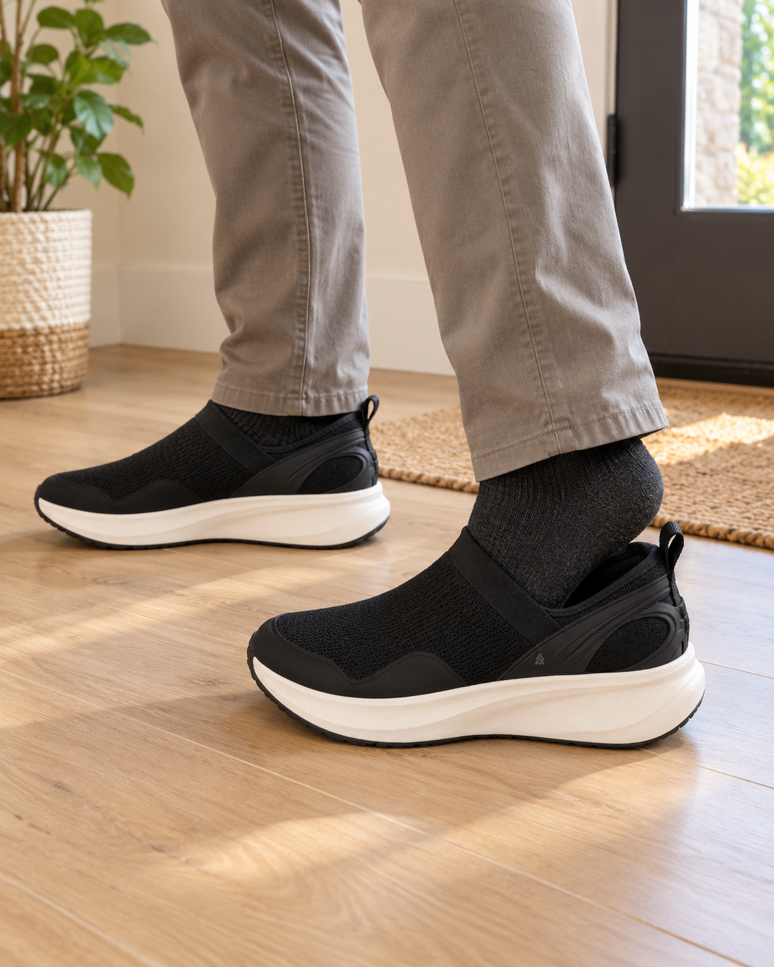 Easy step-in comfort for the start of the day