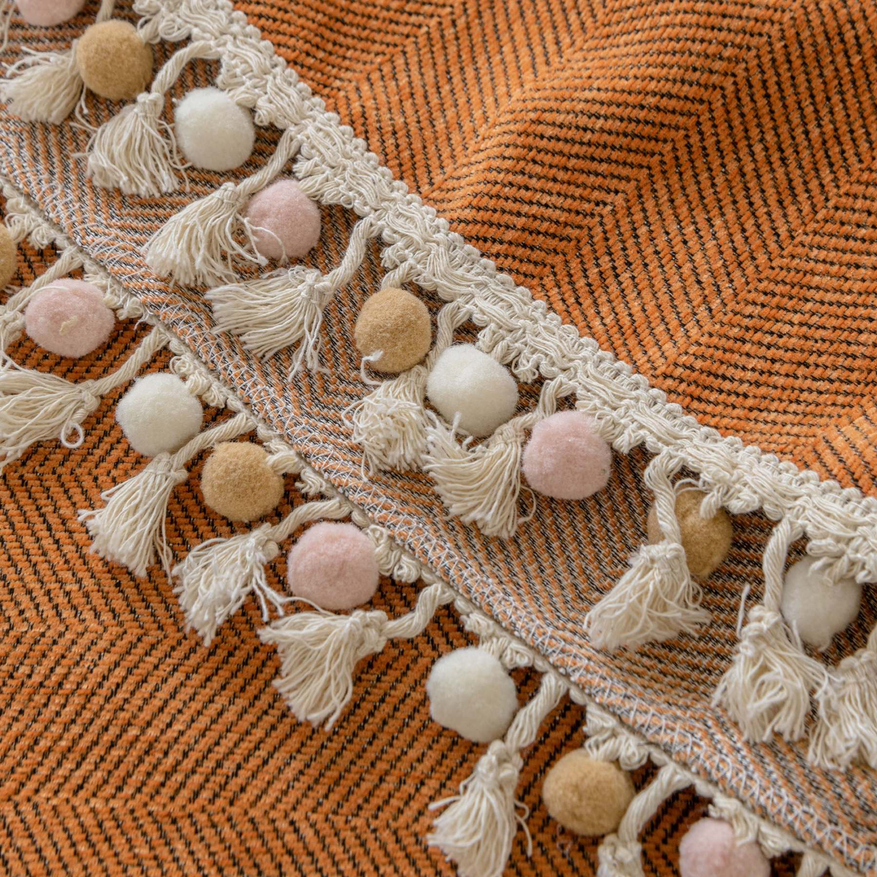 Pet Friendly Herringbone Tassel Luxe Sofa/Couch Cover - Limited Time Offer