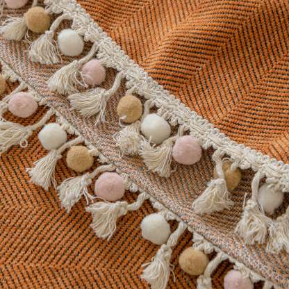 Pet Friendly Herringbone Tassel Luxe Sofa/Couch Cover - Limited Time Offer