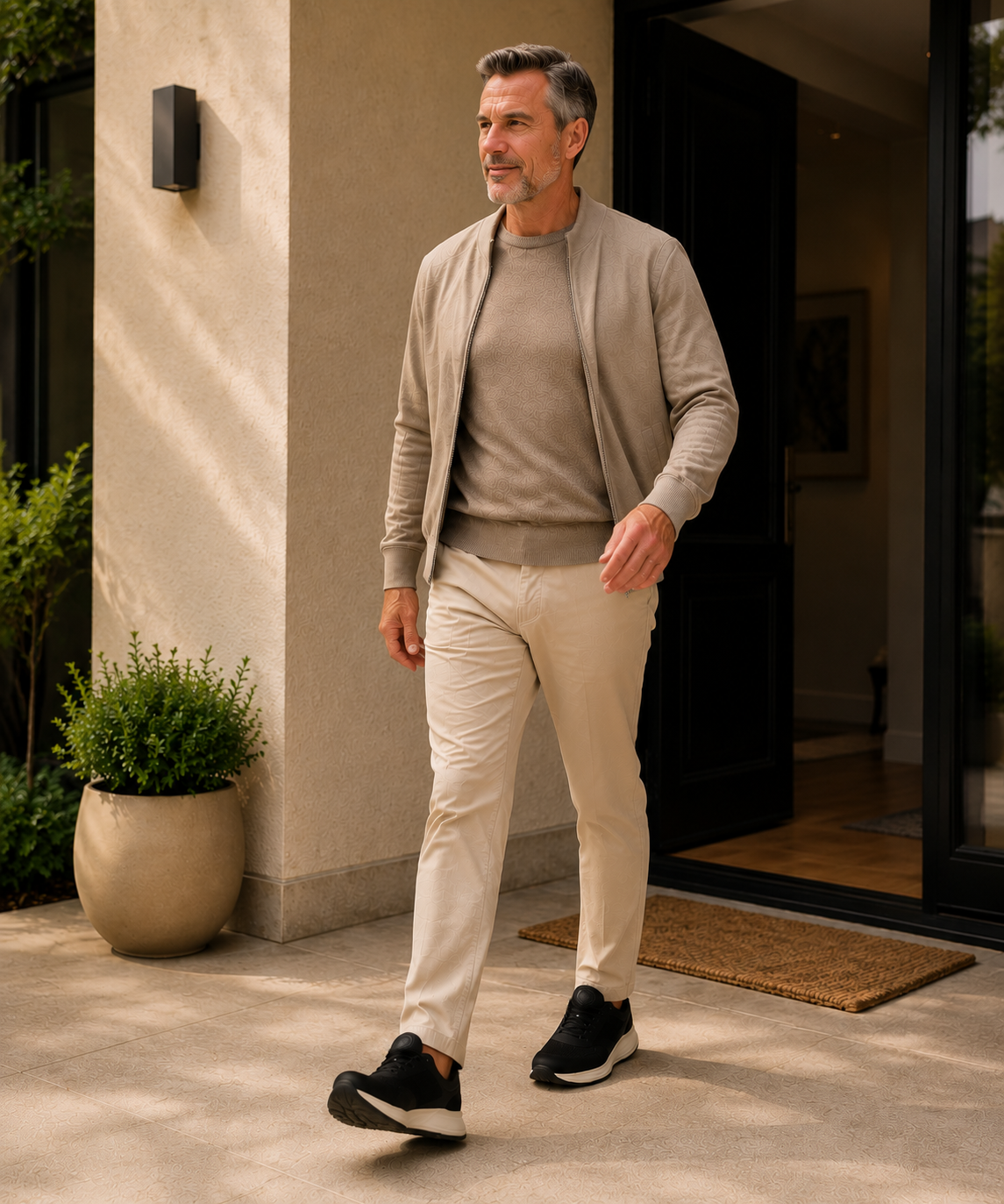 Home entry walking without bending