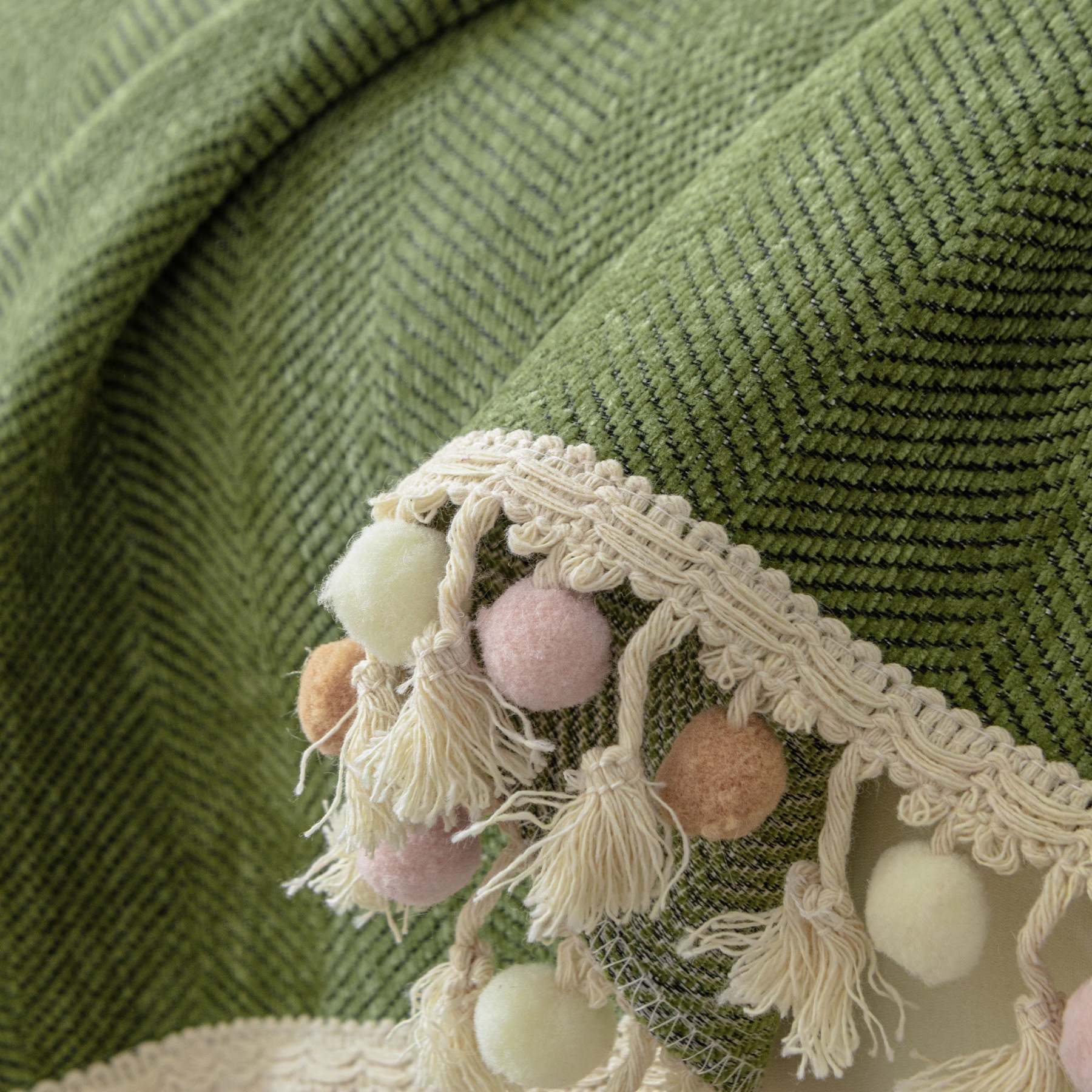 Pet Friendly Herringbone Tassel Luxe Sofa/Couch Cover - Limited Time Offer