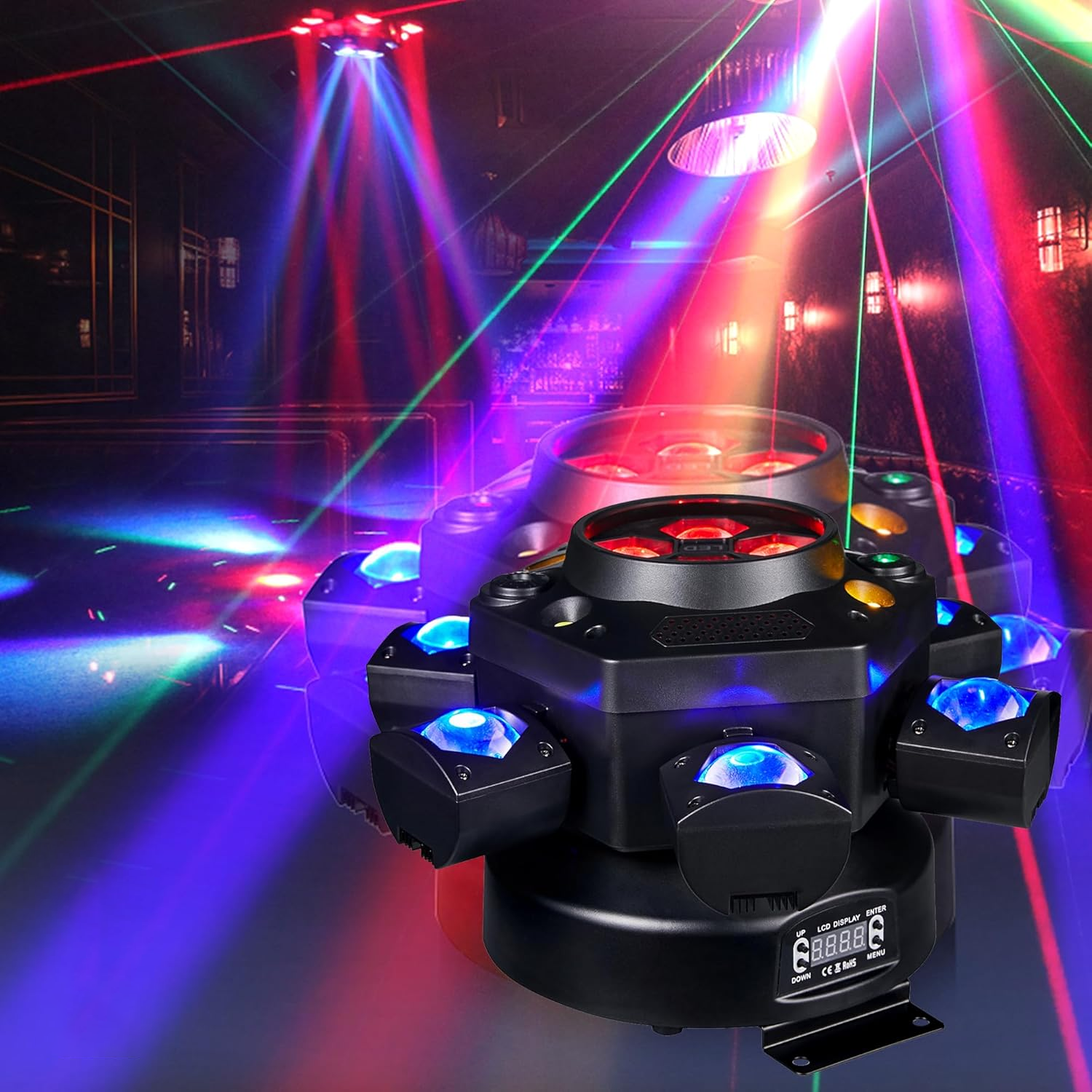 150W six-arm bee eye stage light-E3