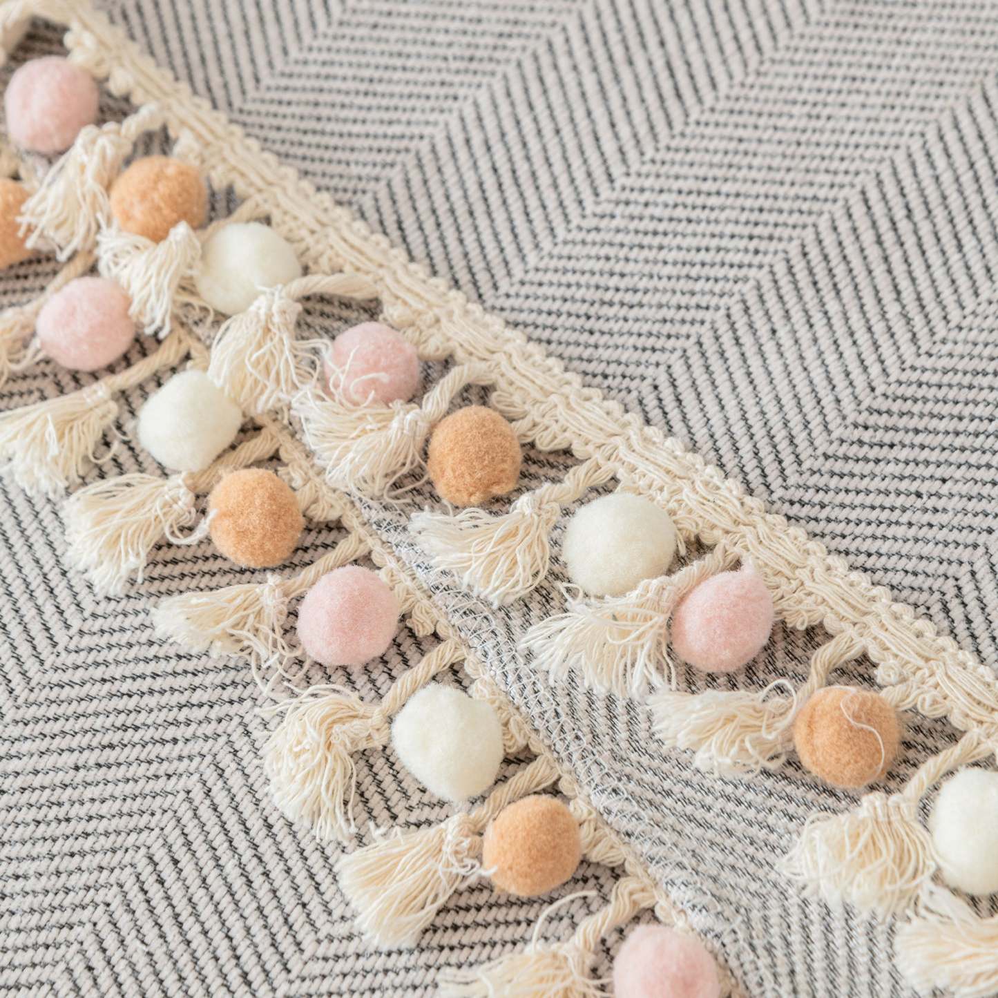 Pet Friendly Herringbone Tassel Luxe Sofa/Couch Cover - Limited Time Offer