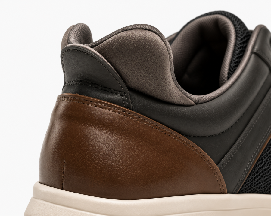 StepReady™ Leather-Trim Walker — Hands-Free Comfort Walking Shoes