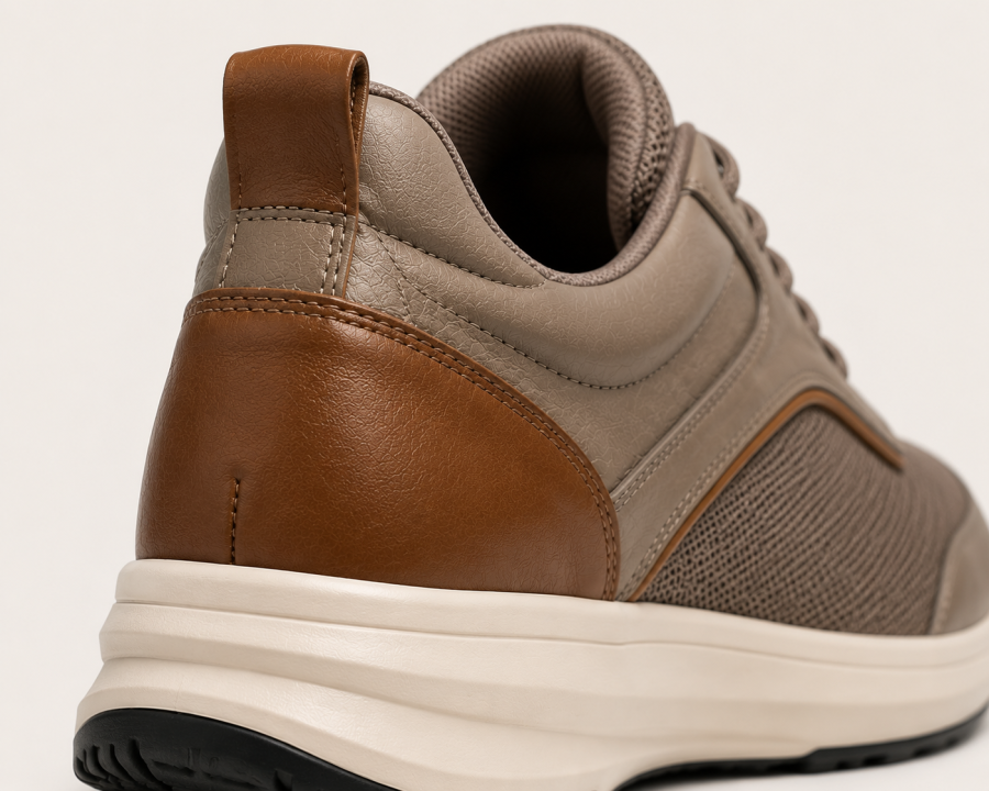 StepReady™ Leather-Trim Walker — Hands-Free Comfort Walking Shoes
