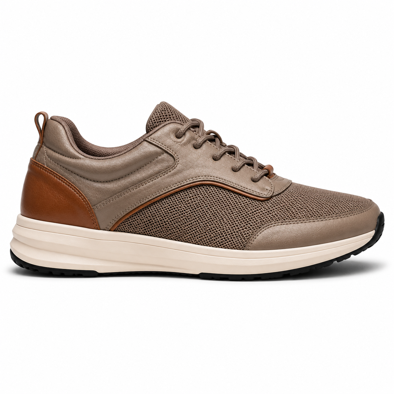 StepReady™ Leather-Trim Walker — Hands-Free Comfort Walking Shoes