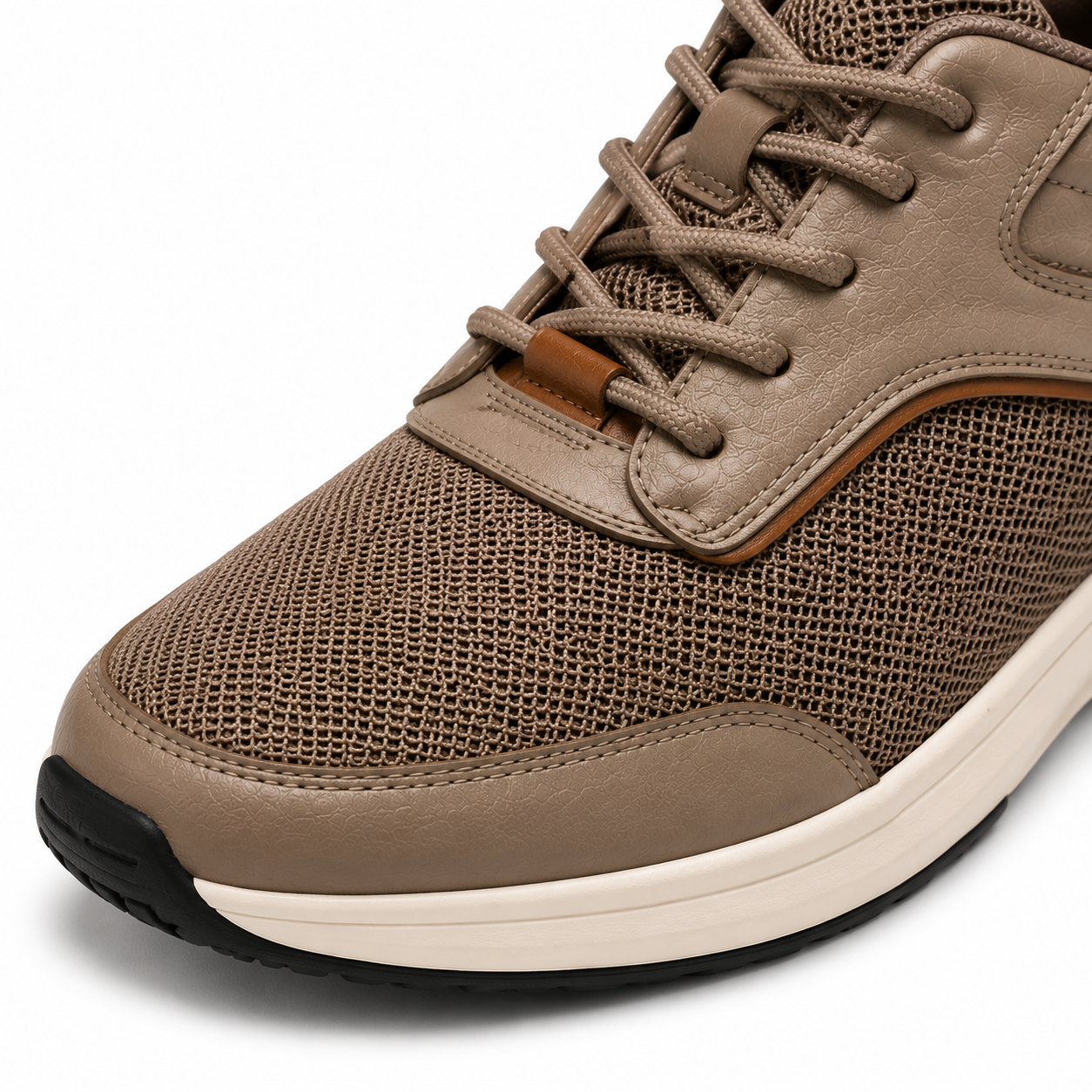StepReady™ Leather-Trim Walker — Hands-Free Comfort Walking Shoes