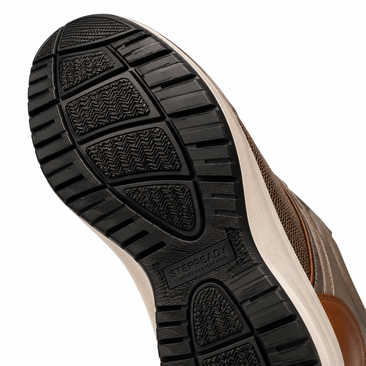StepReady™ Leather-Trim Walker — Hands-Free Comfort Walking Shoes