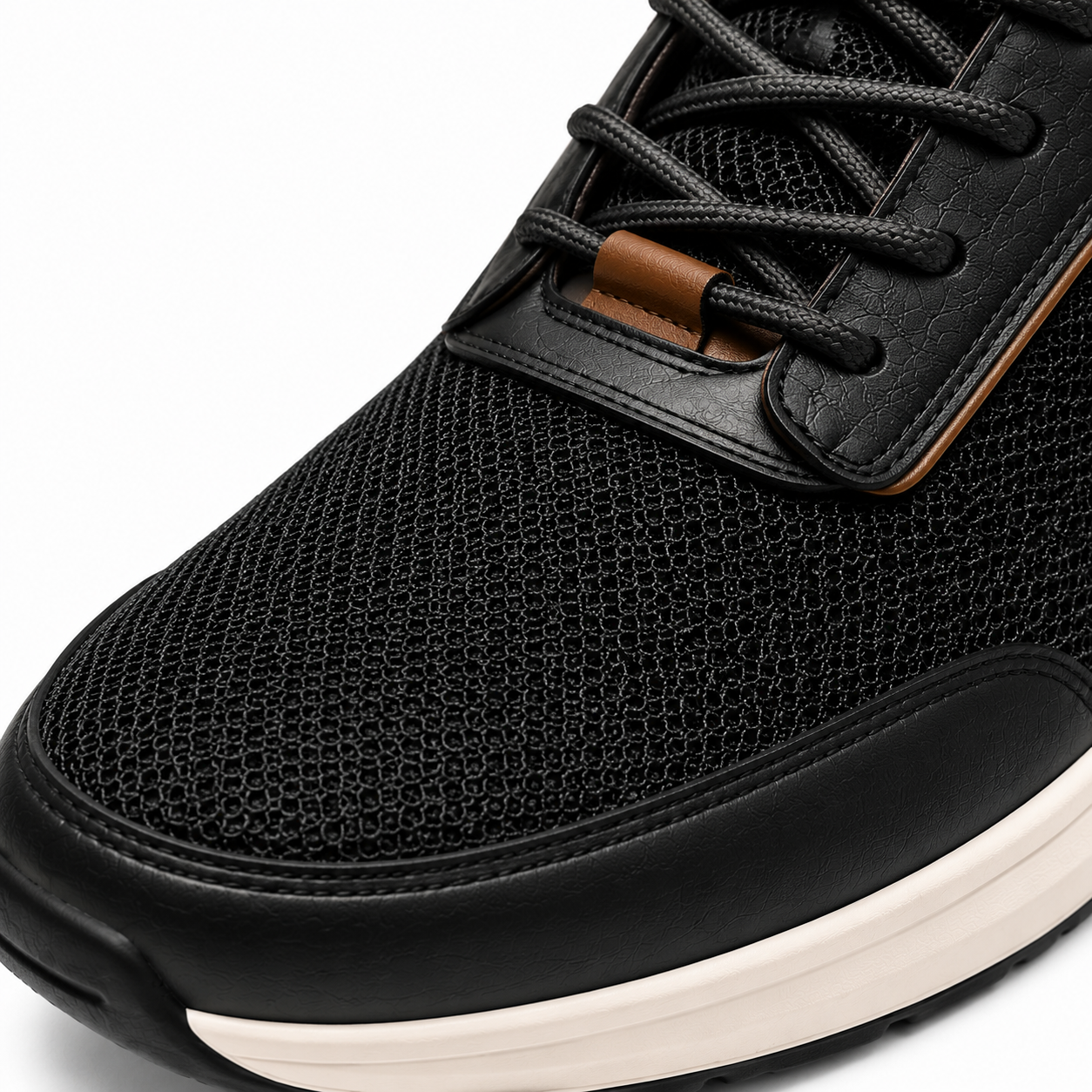 StepReady™ Leather-Trim Walker — Hands-Free Comfort Walking Shoes