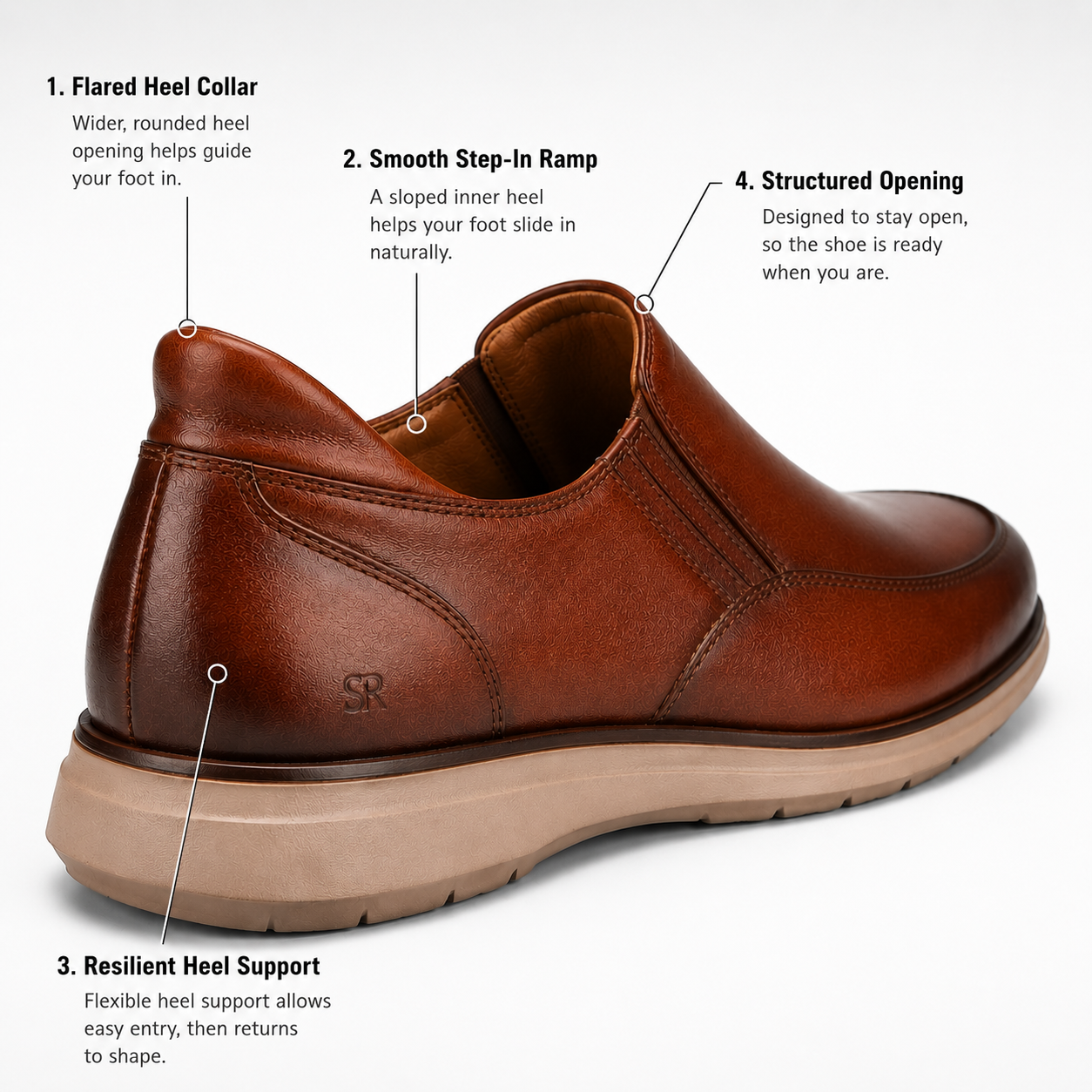 STEPREADY™ Hands-Free Genuine Leather Loafer