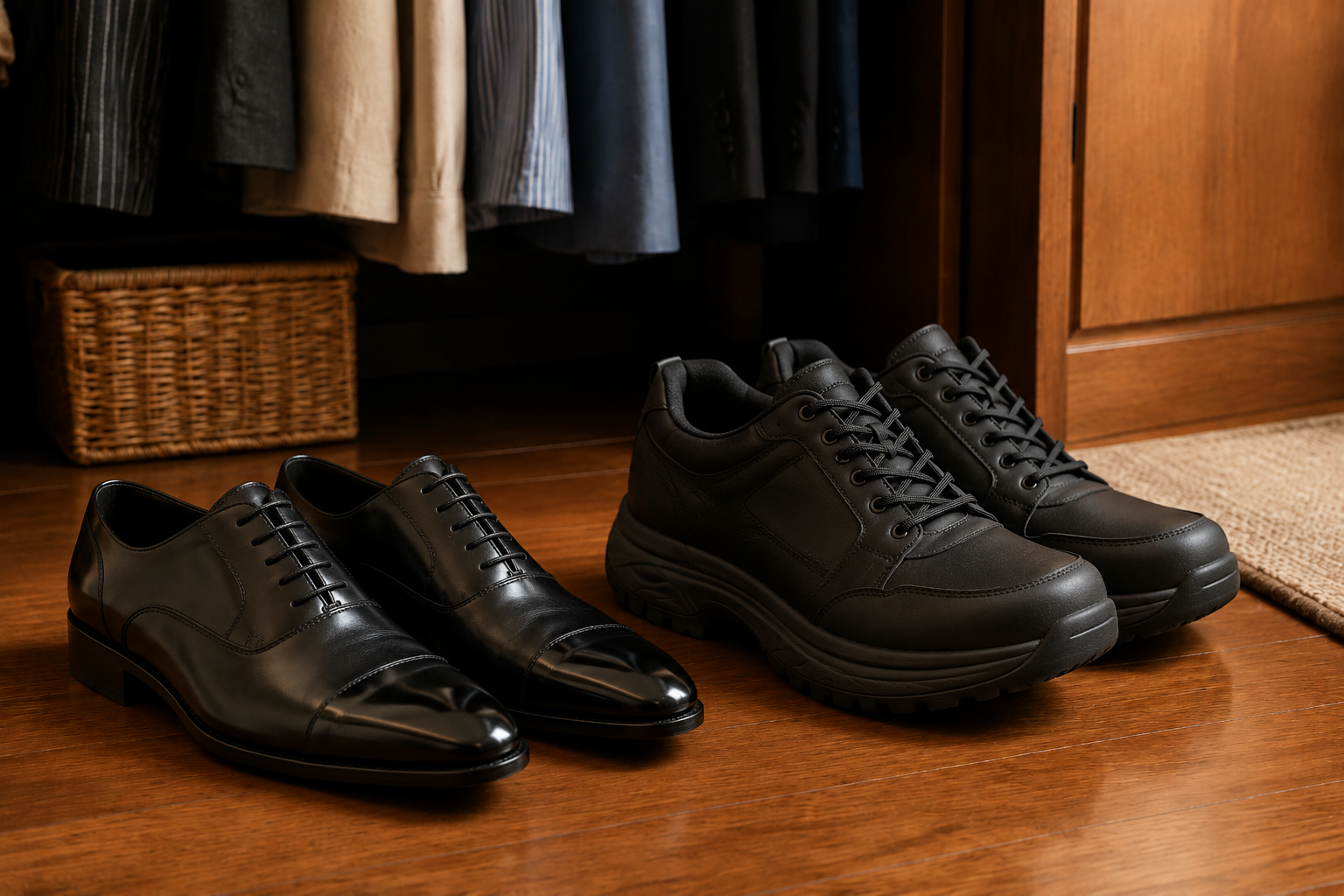 Traditional dress shoe and bulky comfort shoe bad tradeoff