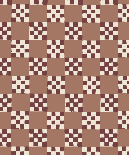 Checkered Quilt Wallpaper, mocha mousse