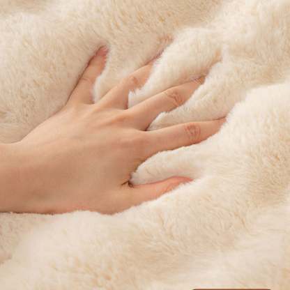 Cloud Plush Wave Faux Rabbit Fur Nonslip Sofa/Couch Cover