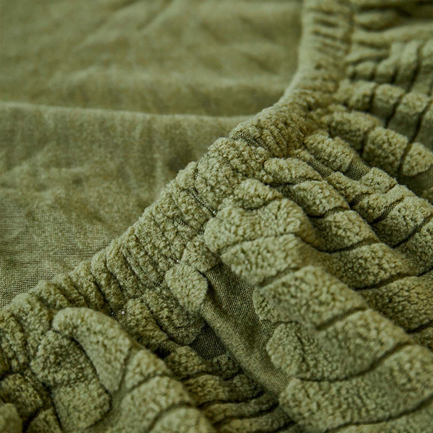 Modern Leaf Velvet Jacquard Stretch Sofa Cover – Waterproof, Pet Friendly & Durable, Full Wrap Design