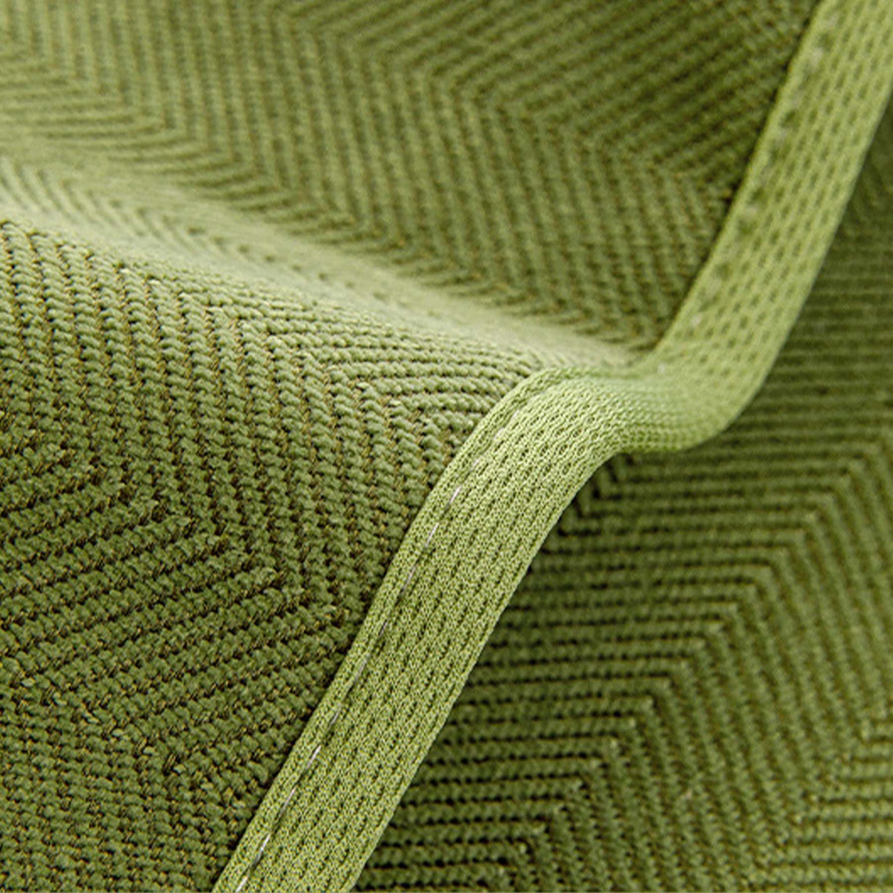 Universal Stretch Chenille Sofa Cover – Herringbone Design, Full Wrap, Pet & Spill Protection