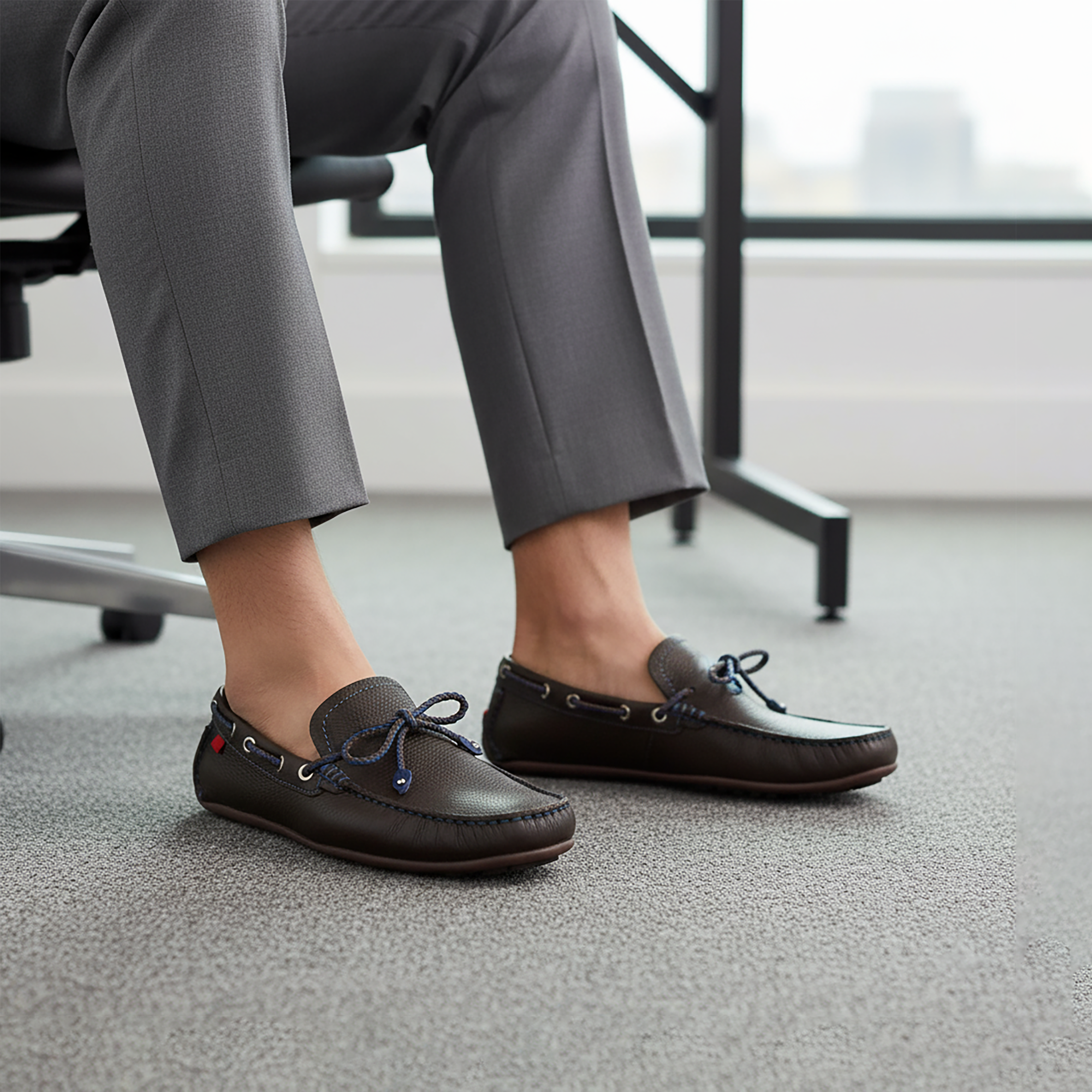 EHT Cypress Hill Braid Genuine Leather Hand‑Braided Men’s Driving Loafers | Classic Moccasin-ENJOYHOMETECH