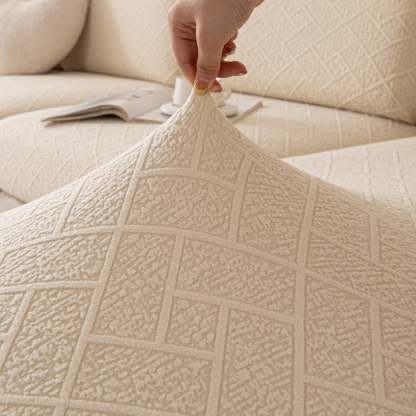 Luxury Diamond Knit Stretch Sofa Cover– Anti-Scratch, Full-Cover Pet Protector