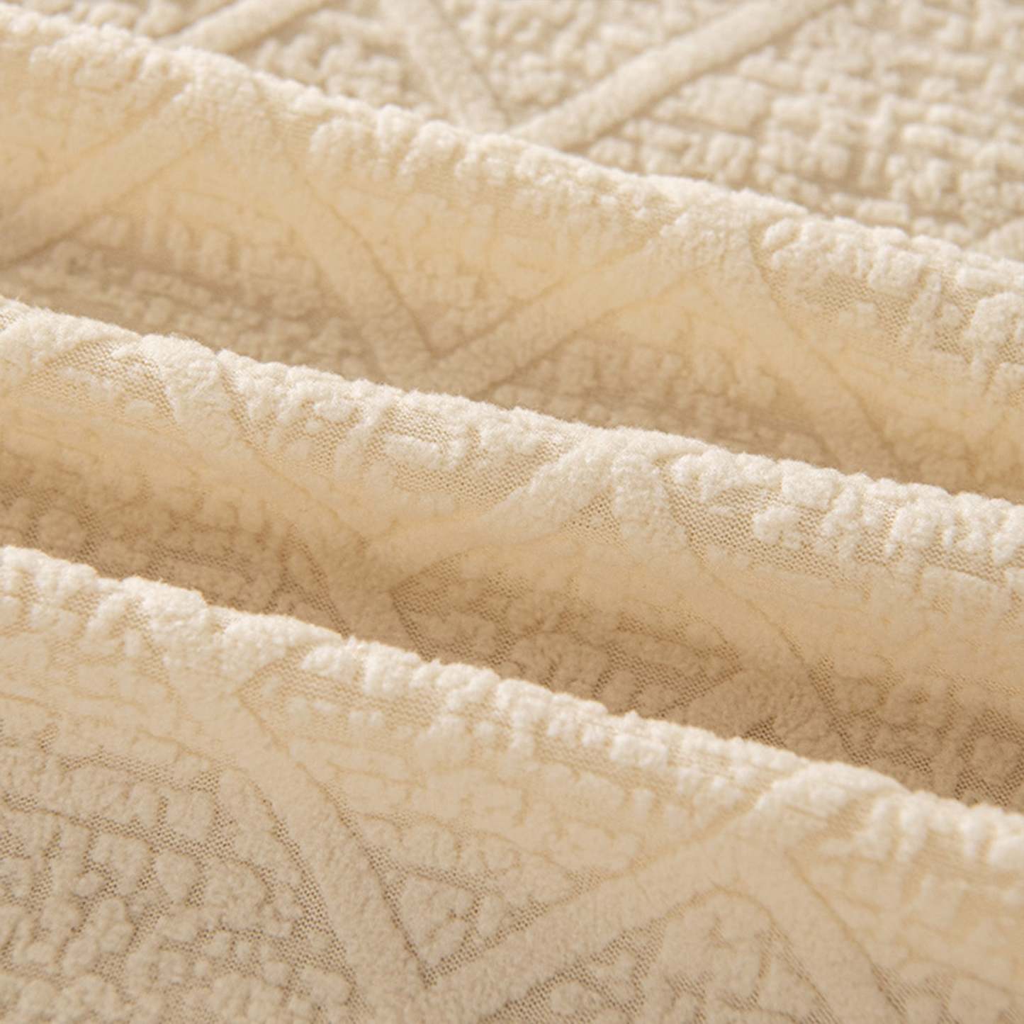 Luxury Diamond Knit Stretch Sofa Cover– Anti-Scratch, Full-Cover Pet Protector