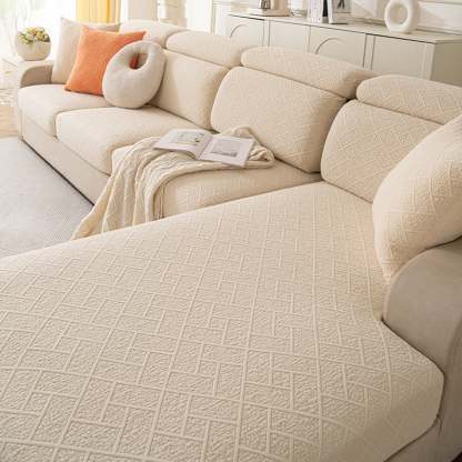 Luxury Diamond Knit Stretch Sofa Cover– Anti-Scratch, Full-Cover Pet Protector