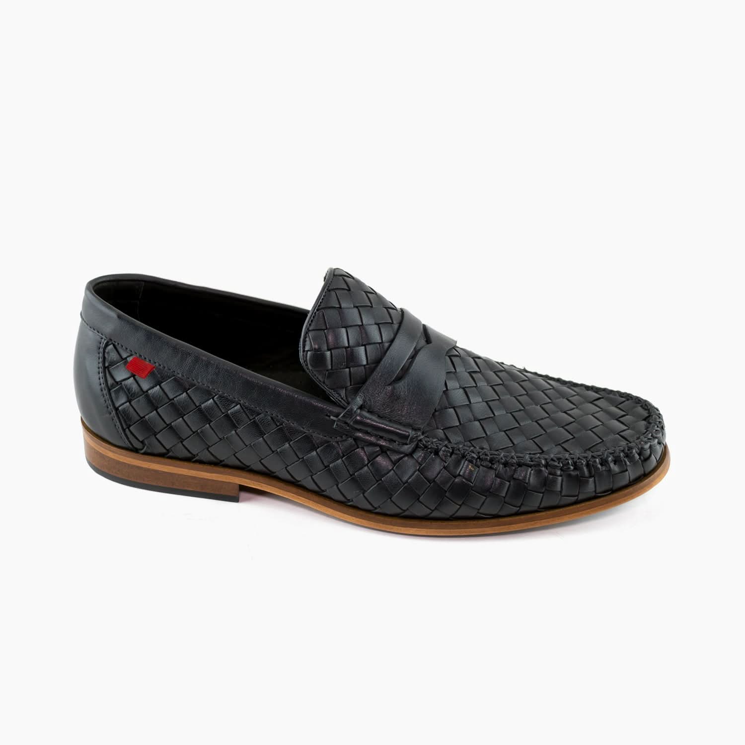  Men's Handwoven Calfskin Loafer-ENJOYHOMETECH