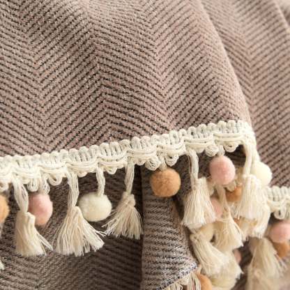 Pet Friendly Herringbone Tassel Luxe Sofa/Couch Cover - Limited Time Offer