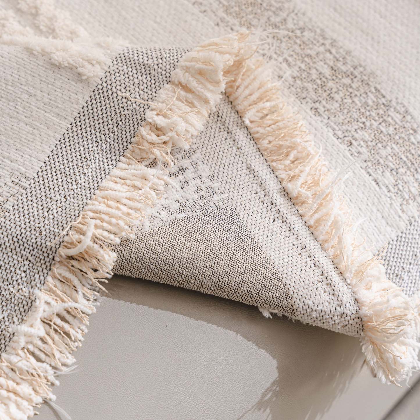 Textured Stripes Contemporary Soft Pet-Friendly Durable Sofa Cover – Machine Washable Minimalist Throw Couch Protection