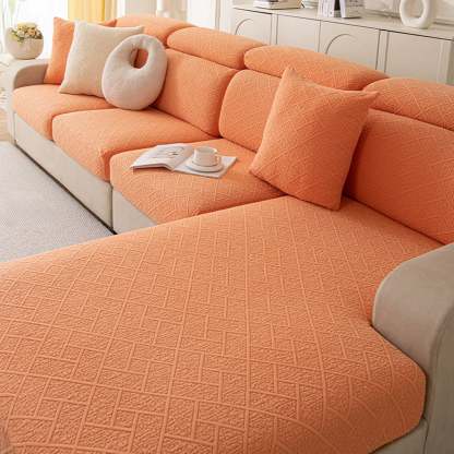Luxury Diamond Knit Stretch Sofa Cover– Anti-Scratch, Full-Cover Pet Protector